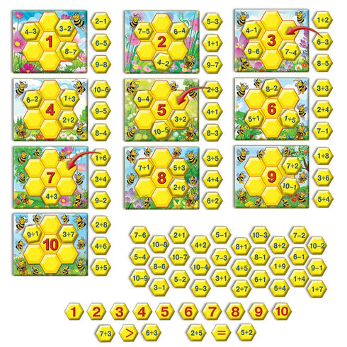 Гра Вчимося рахувати з бджілками