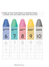 KUMON. We learn to count from 1 to 120
