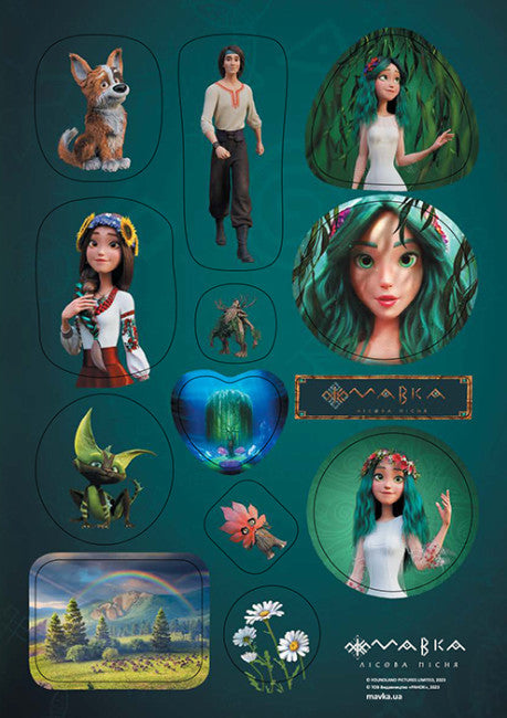 Dryad. The protector of the forest (stickers)