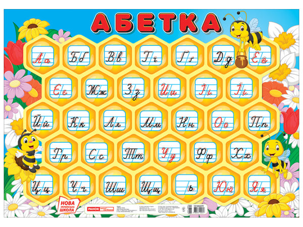 Плакат. Абетка. Соти. (прописна)