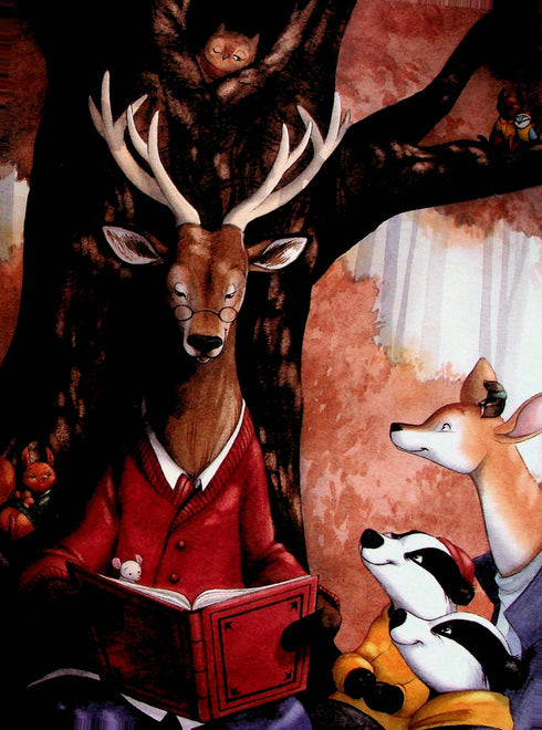 Beautiful grandmother's fairy tales