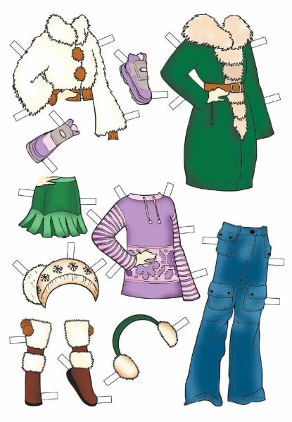 Dress the doll (turquoise)