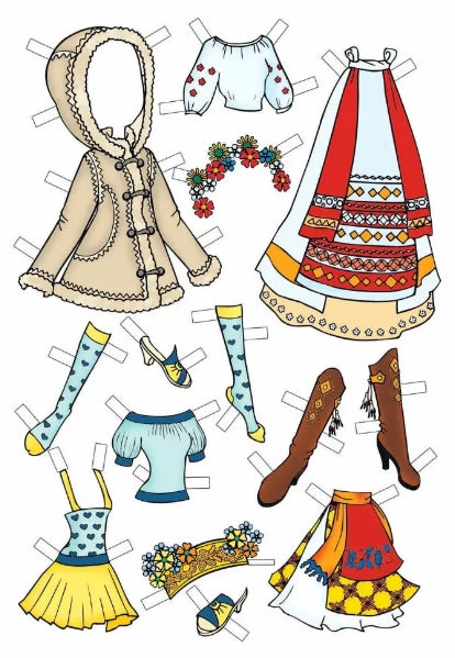 Одягни ляльку (рожева)